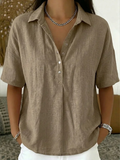 Vandor | Blouse met kraag en knoopdetail